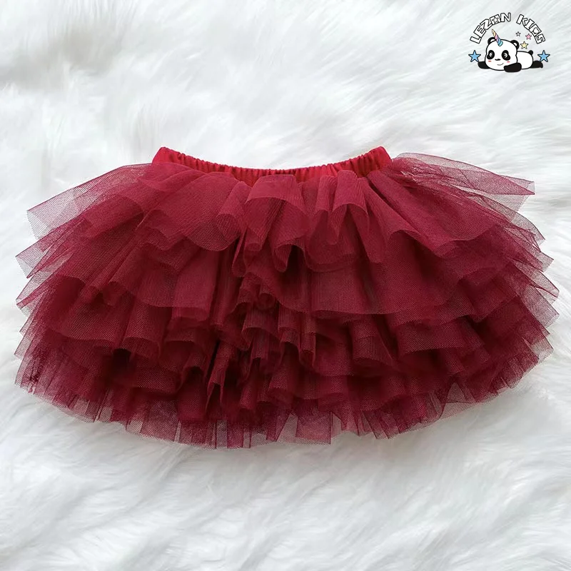 LEZONKIDS - Colors Customization Girls Tutu Ruffle Girls Dress with Petti Skirt for 2 to 12T